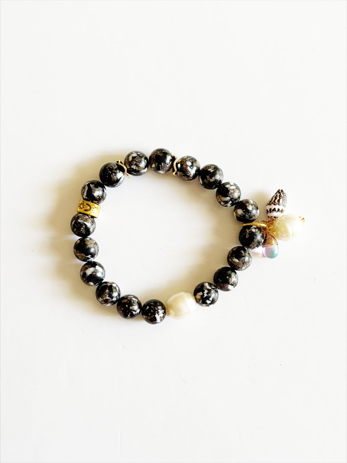 OOAK HANDMADE AFRICAN GLASS STRETCH BRACELET |JEWEL|