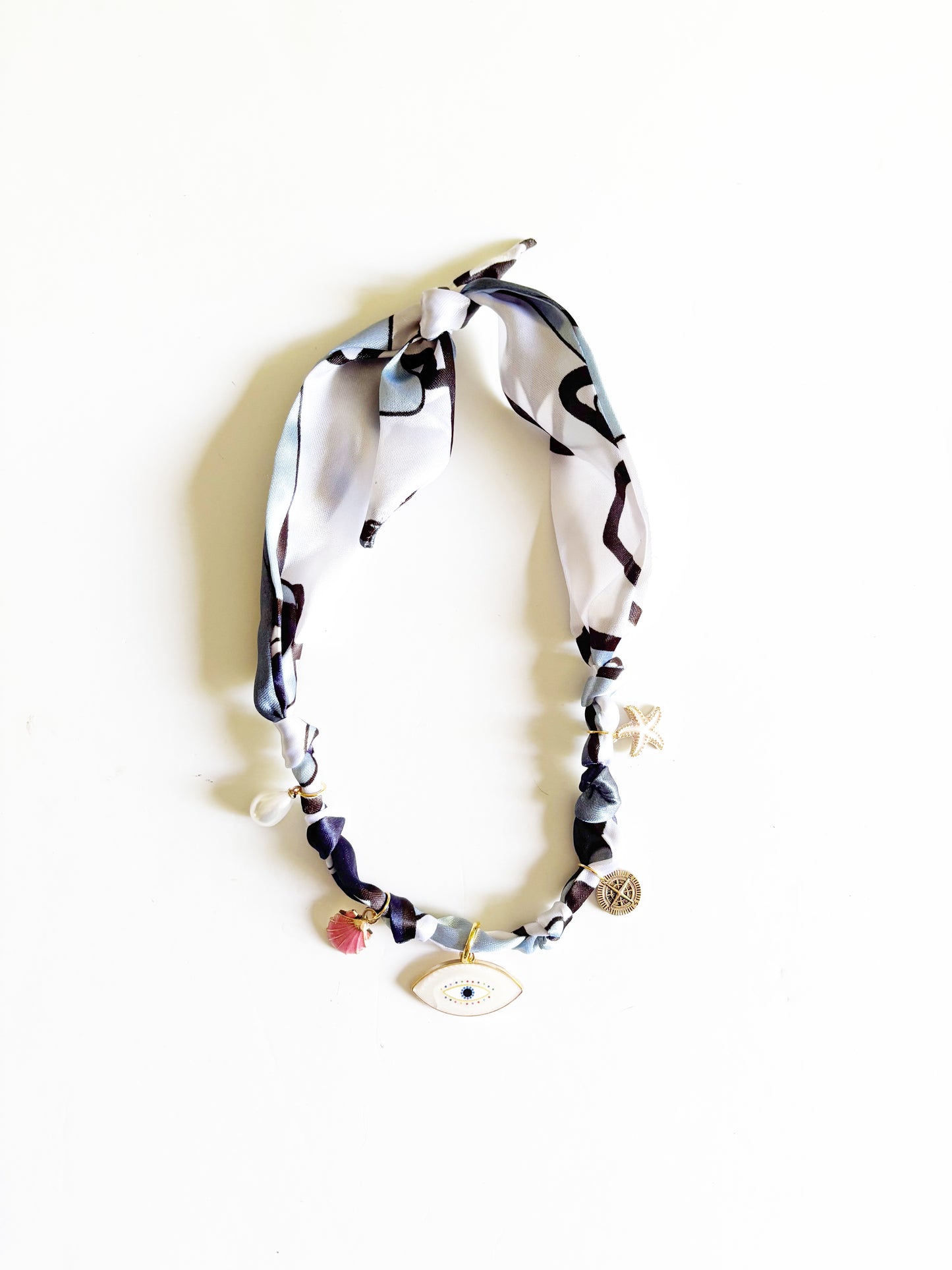 Custom Silk Charm Necklace