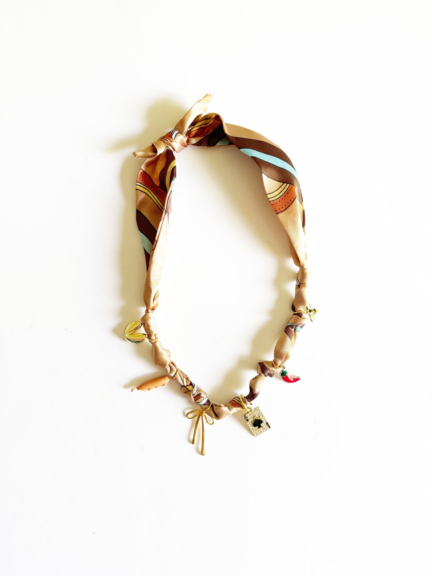Custom Silk Charm Necklace