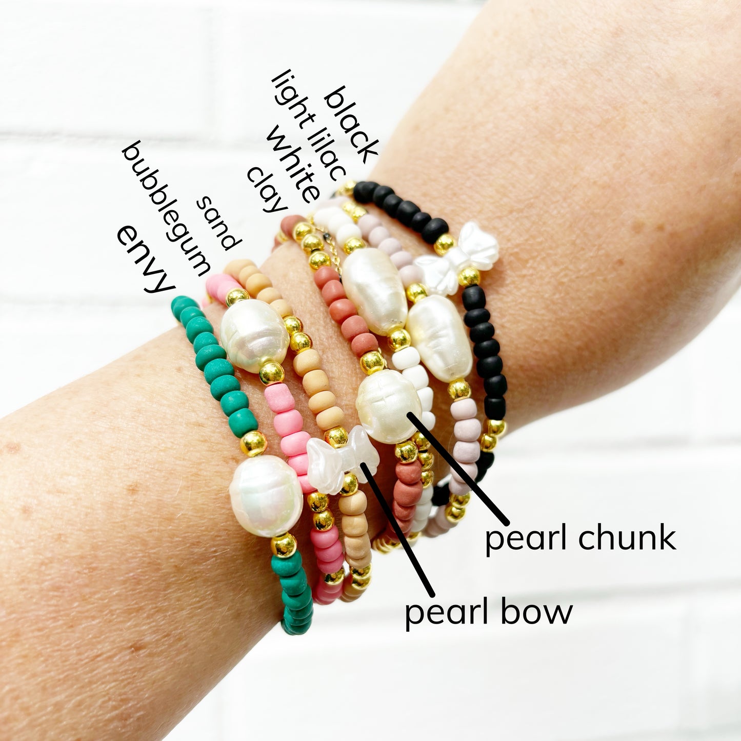 Pearl Stacker Stretch Bracelet