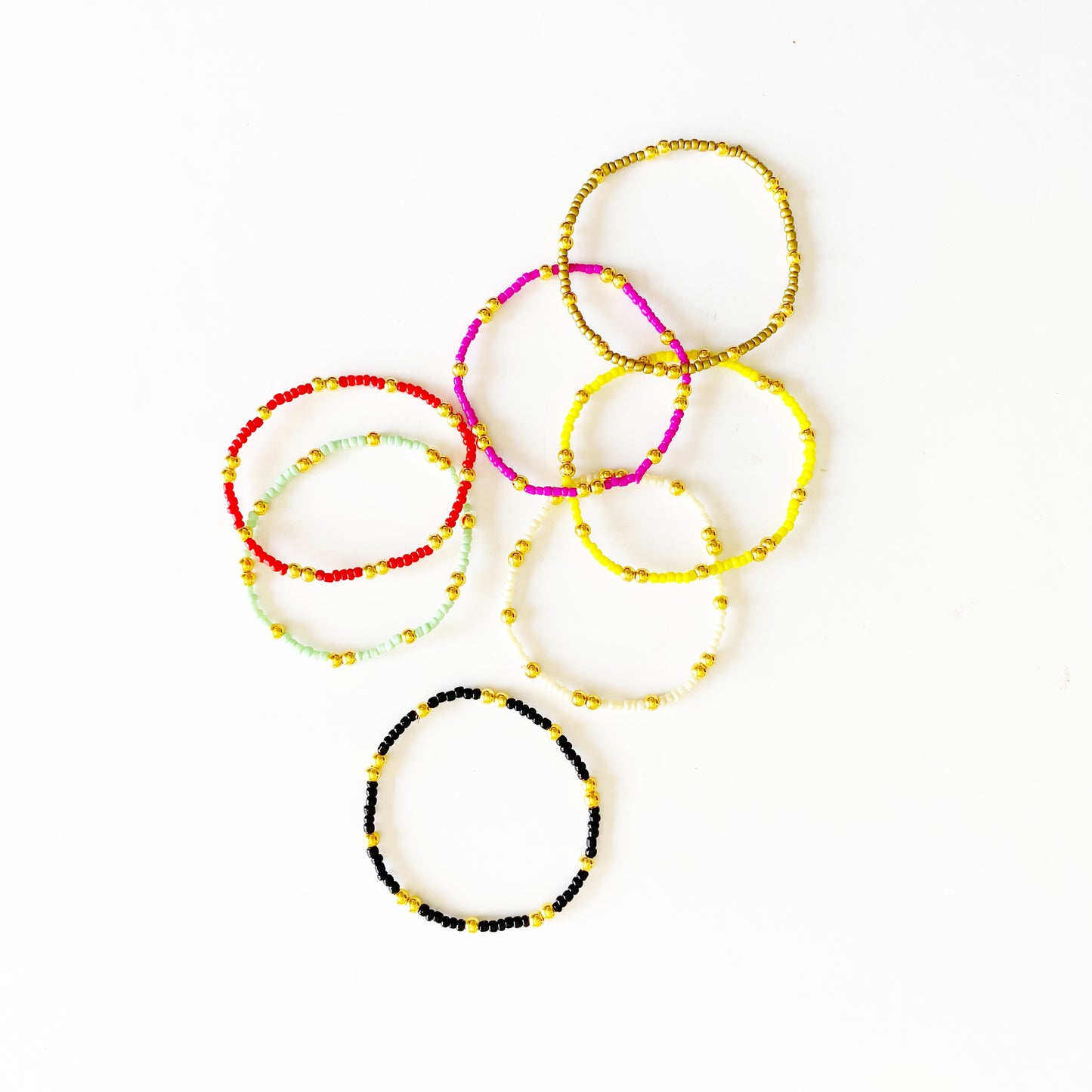 Dainty Stacker Stretch Bracelet |Fun Girl Pink|