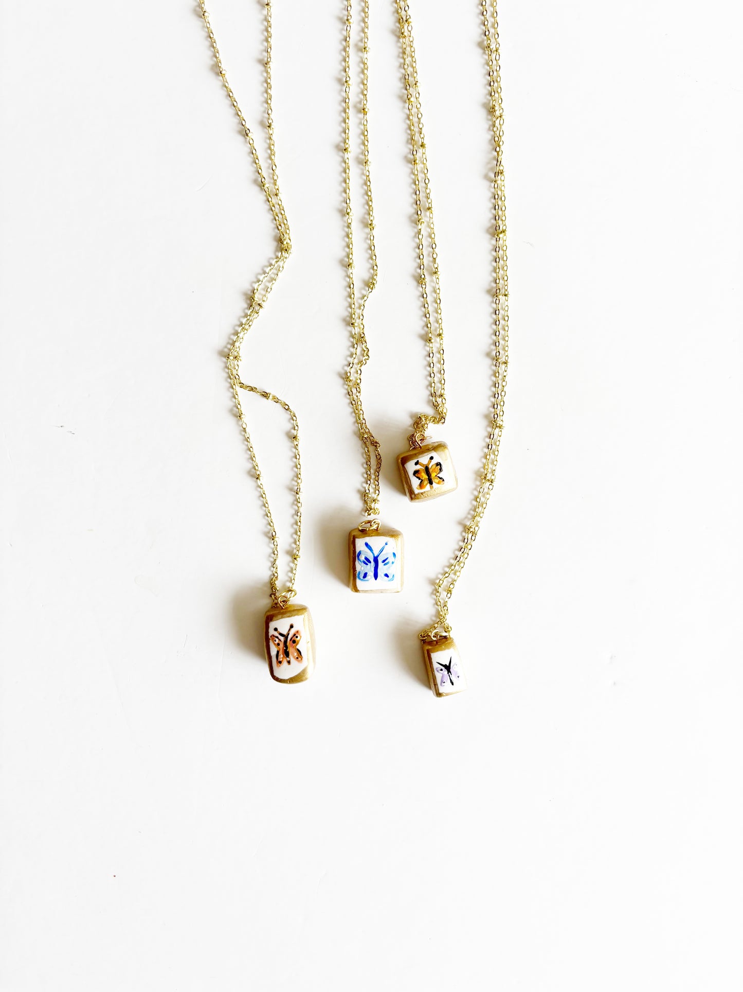 Hand Painted Heirloom Charm Necklace |evolve|