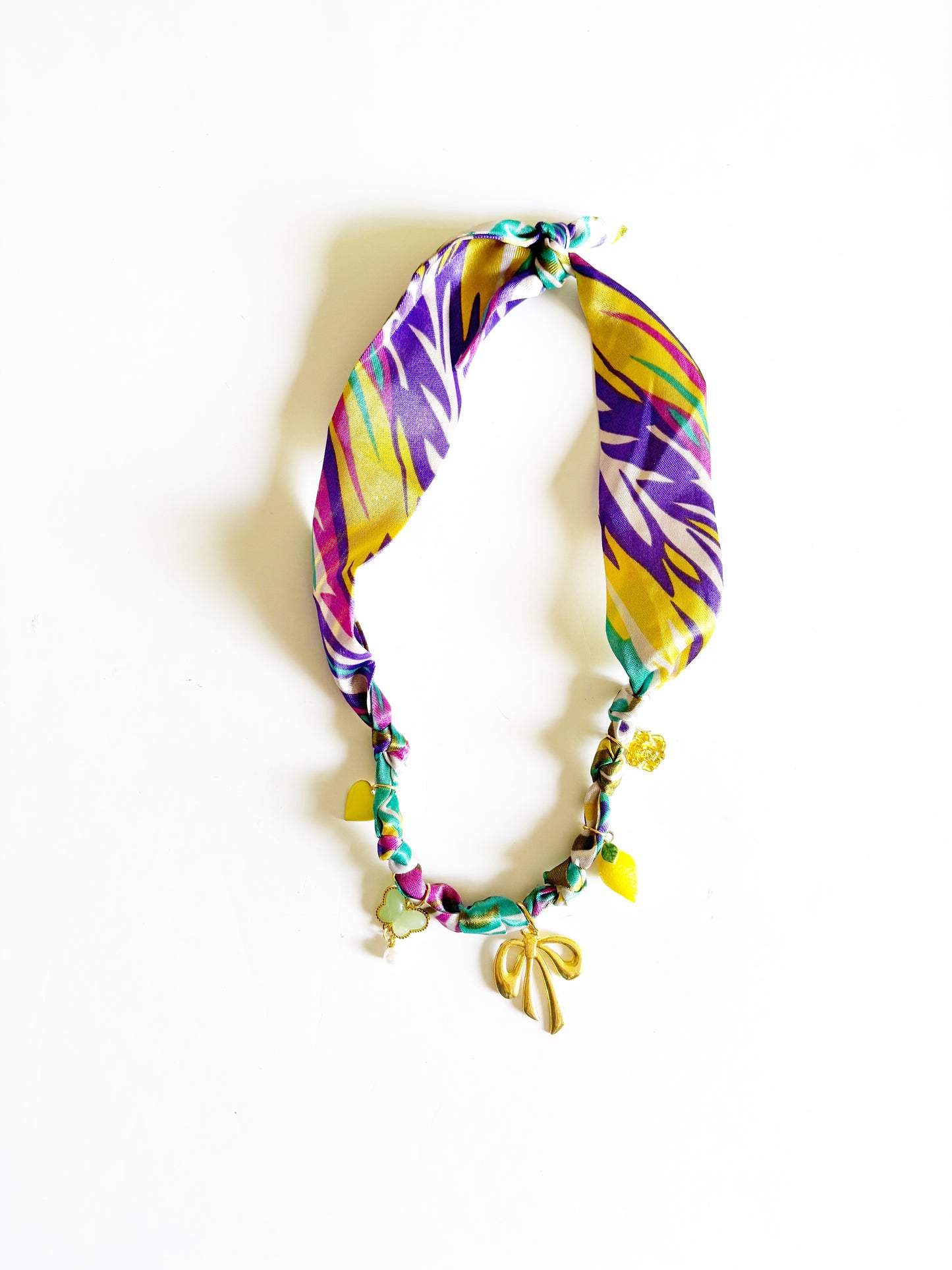 Custom Silk Charm Necklace