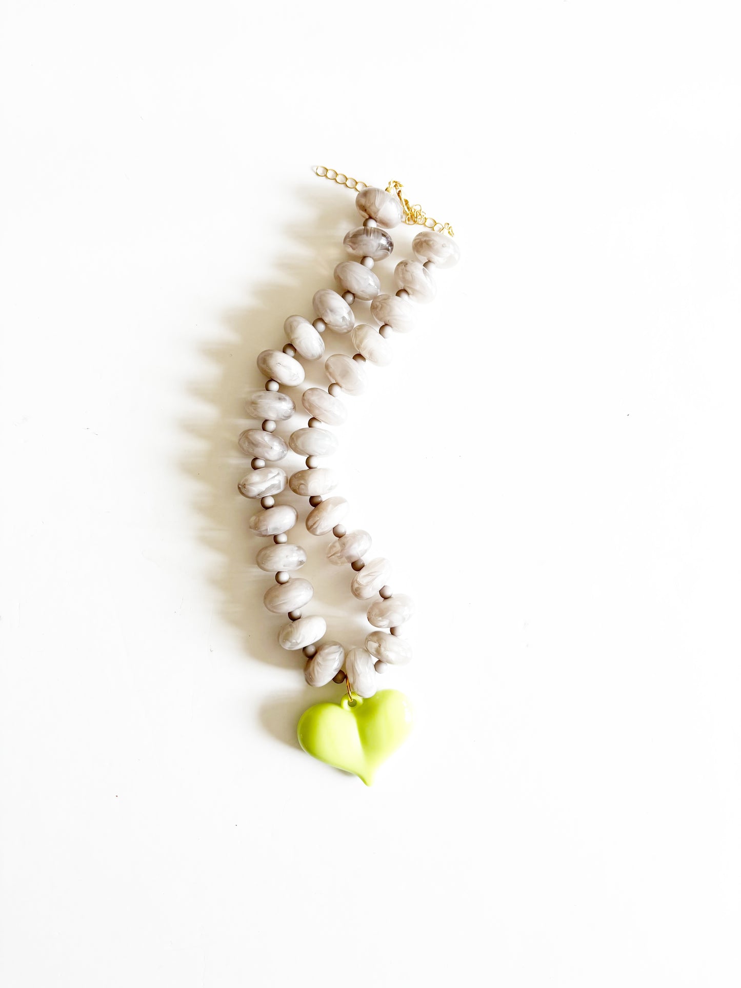 GEMSTONE HEART NECKLACE |NEON DREAMER|
