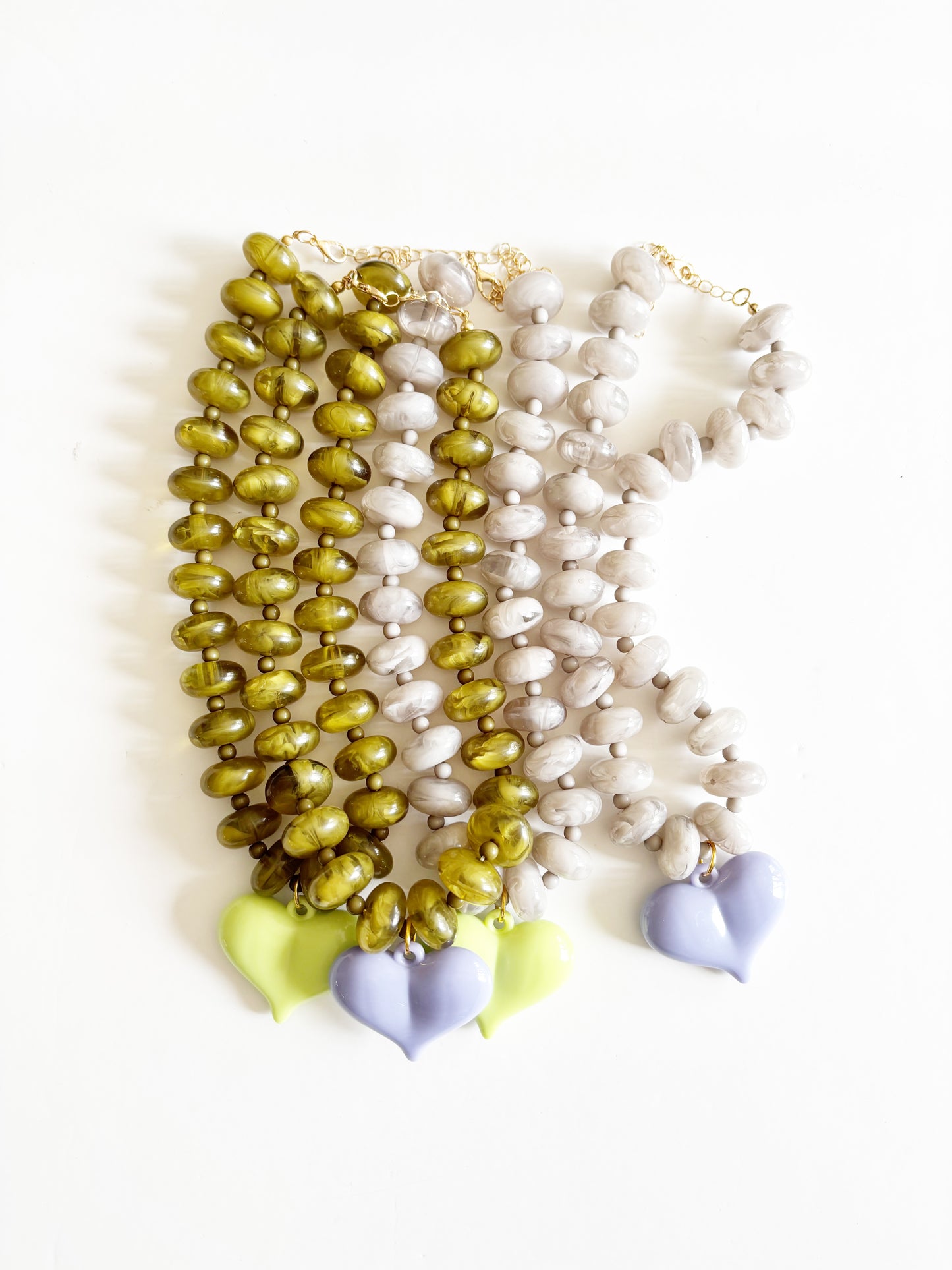GEMSTONE HEART NECKLACE |NEON DREAMER|