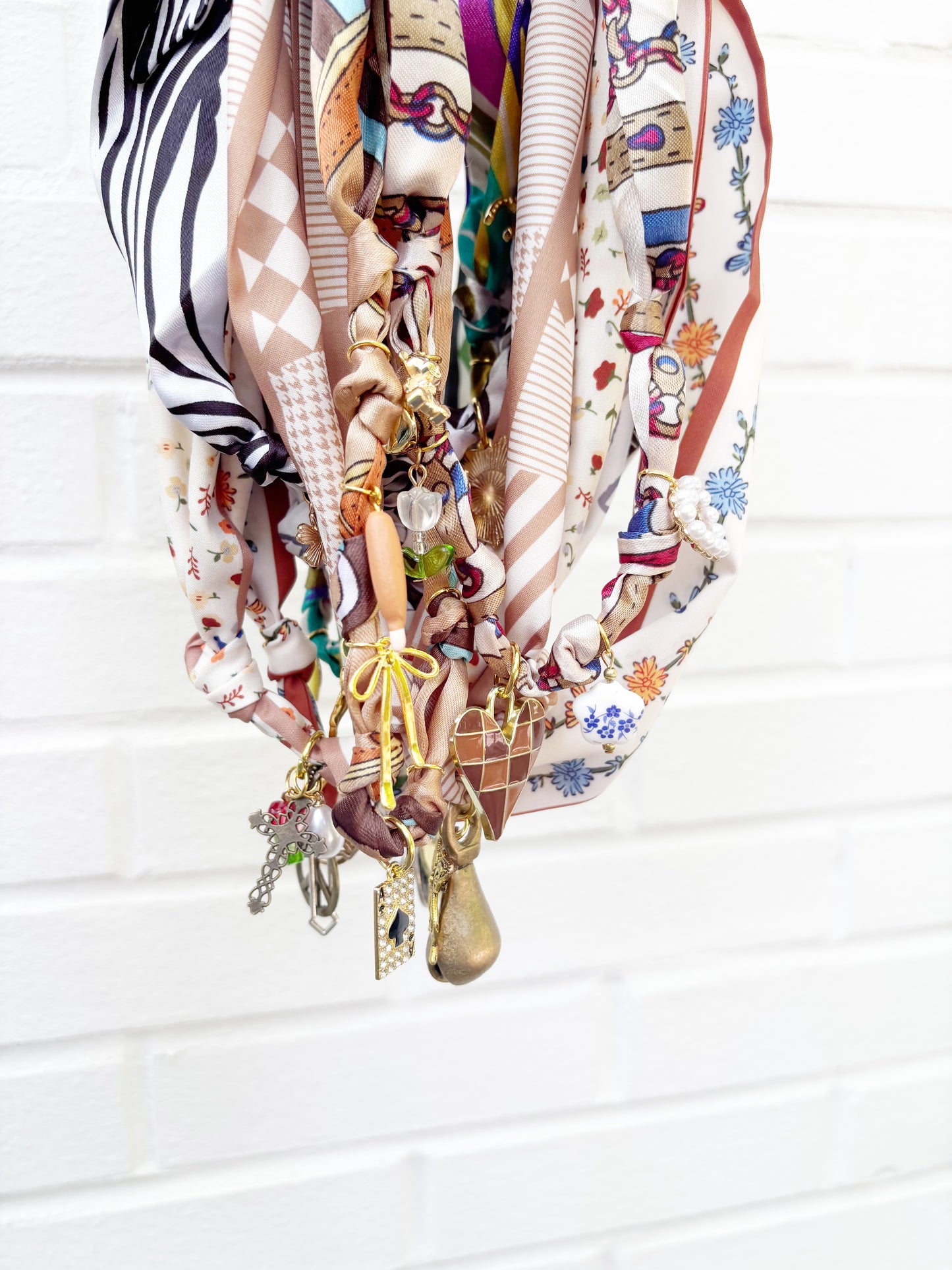 Custom Silk Charm Necklace