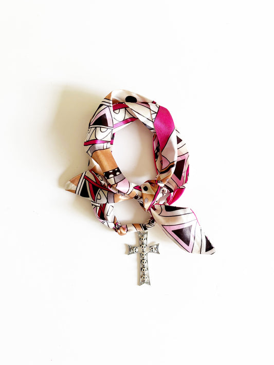 Medallion Silk Necklace |til death do us part|