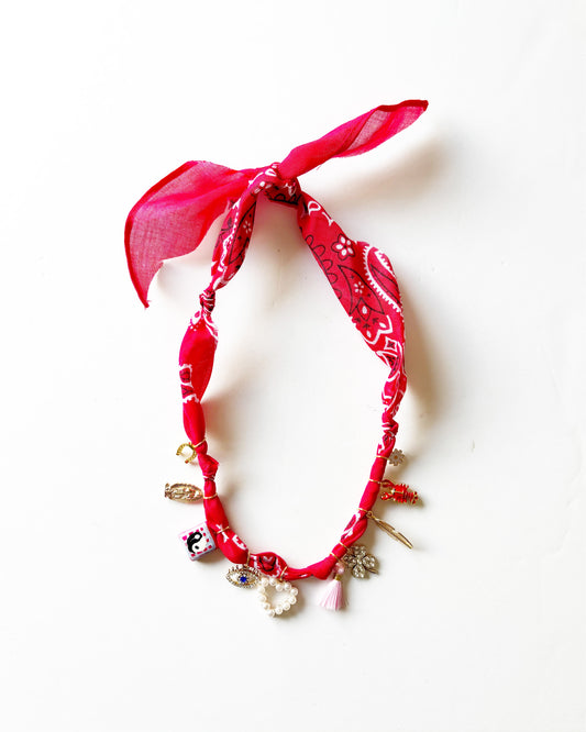 Custom Bandana Charm Necklace
