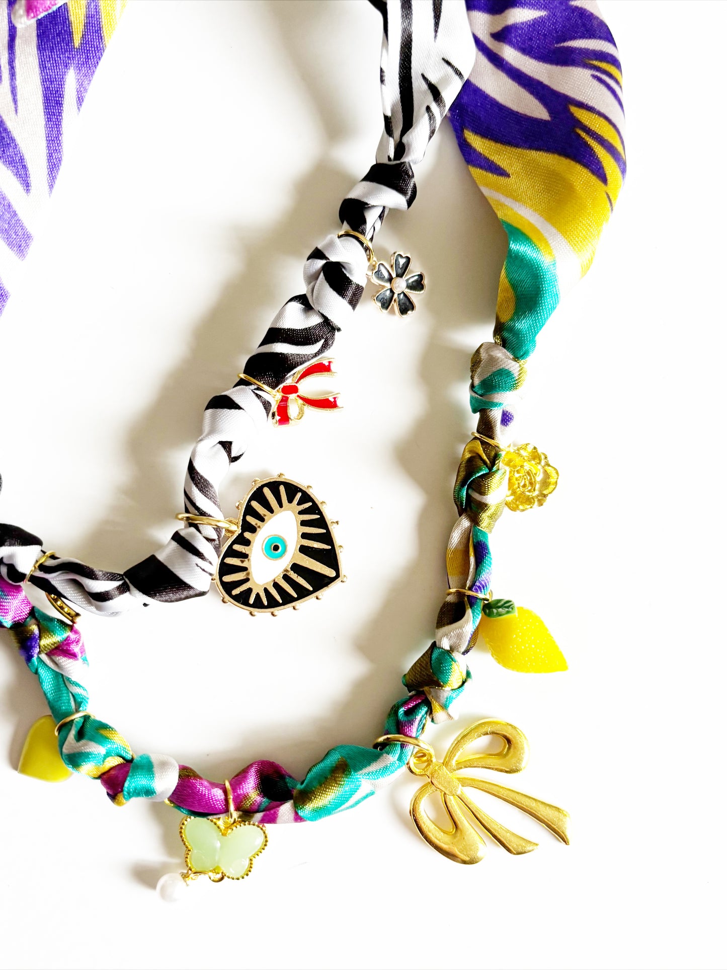 OOAK Silk Charm Necklace |vibe|