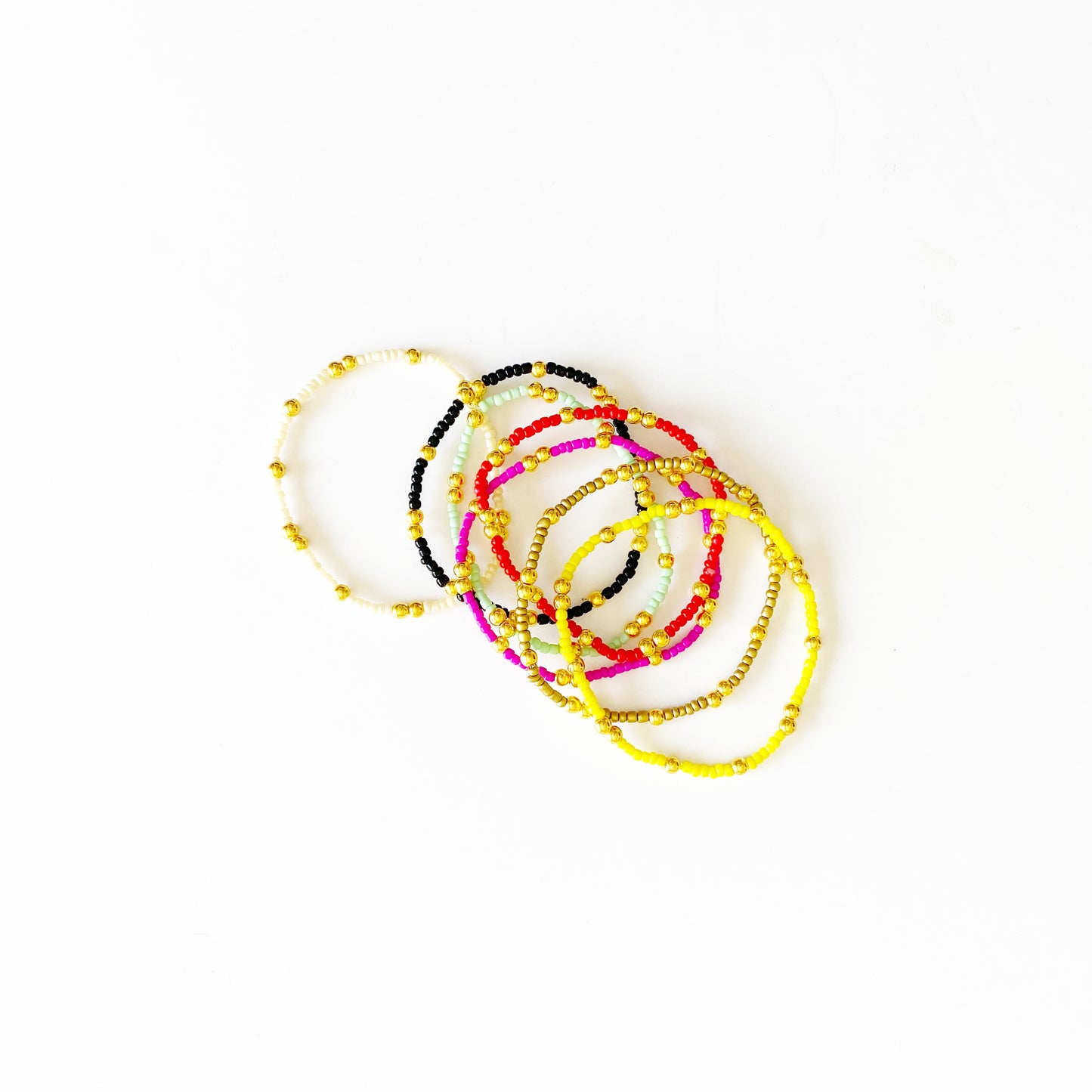 Dainty Stacker Stretch Bracelet |Golden Girl|