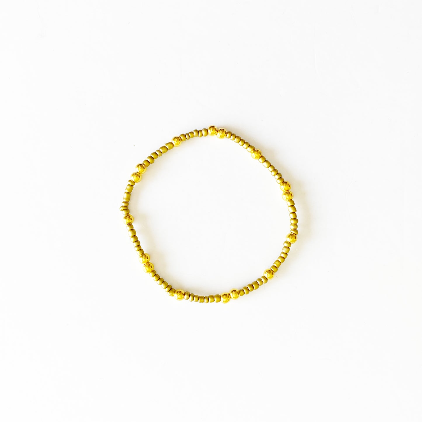 Dainty Stacker Stretch Bracelet |Golden Girl|