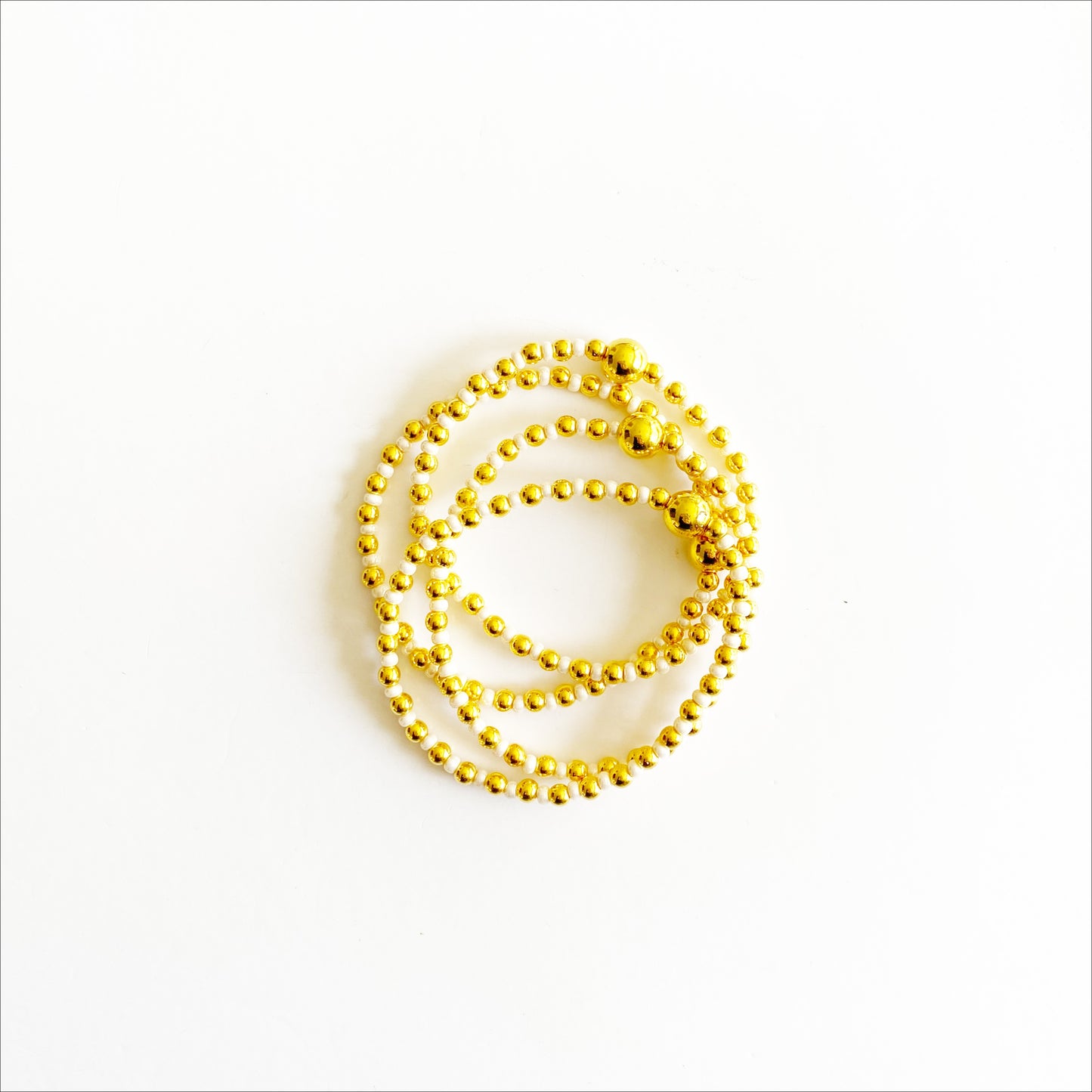 Deluxe Dainty Stacker Stretch Bracelet |Ms. Pearl|