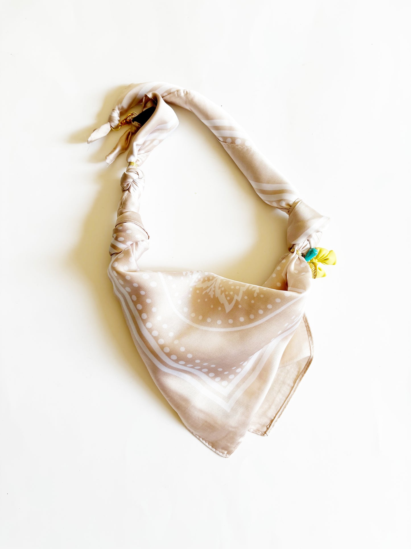 SILK Bandana Charm Necklace |Take a Bow|