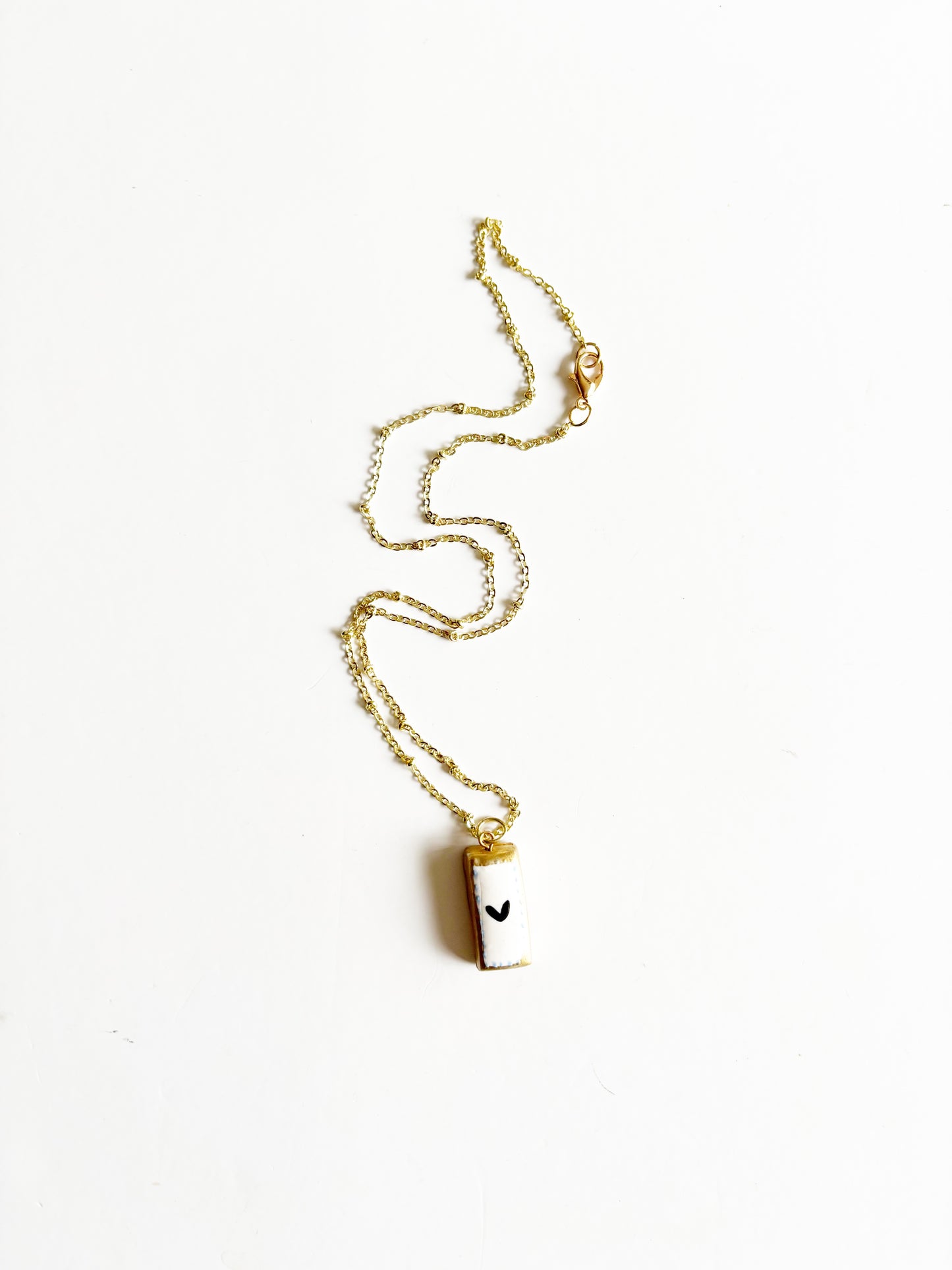 Hand Painted Heirloom Charm Necklace |loved|